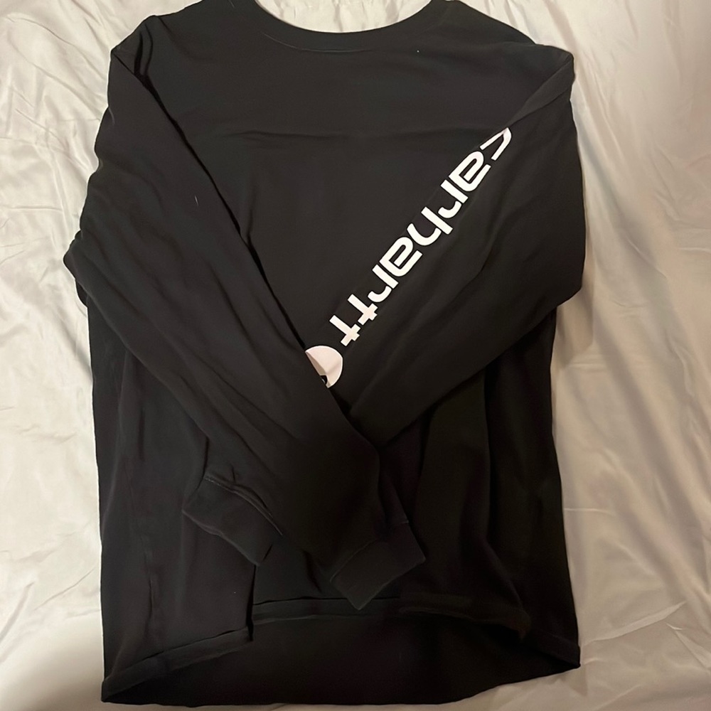 A black, Carhart long sleeve, size xL